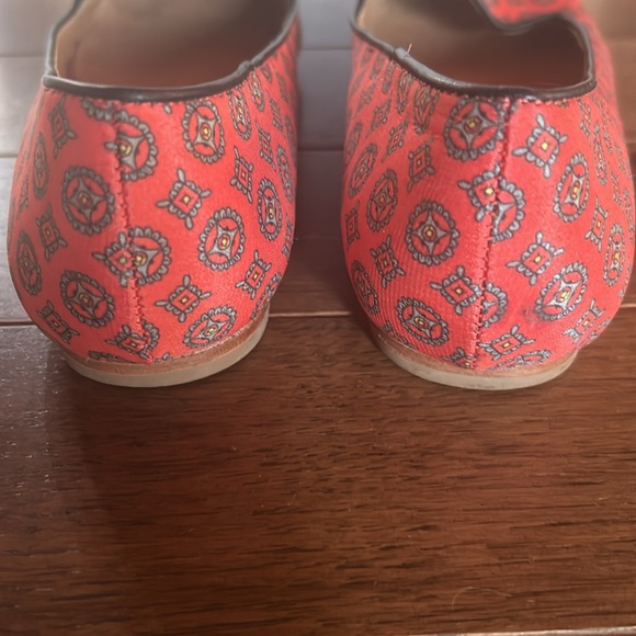 Joie Day Dreaming red silk and leather smoking slipper flats 6.5 / 37 - Picture 6 of 7